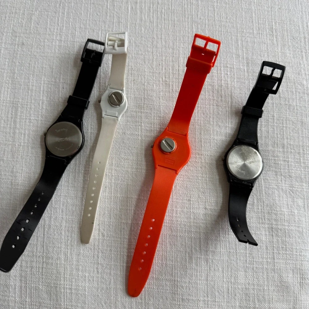 Vintage Tropicana Orange Juice Watch Lot 4pc Retro Citrus Promotional Quartz